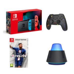 Nintendo Switch Red & Blue 2019 Κονσόλα & FIFA 23 & X-Rocker Wired Switch 3M Neo Storm & X-Rocker Quad Grip-Con Switch